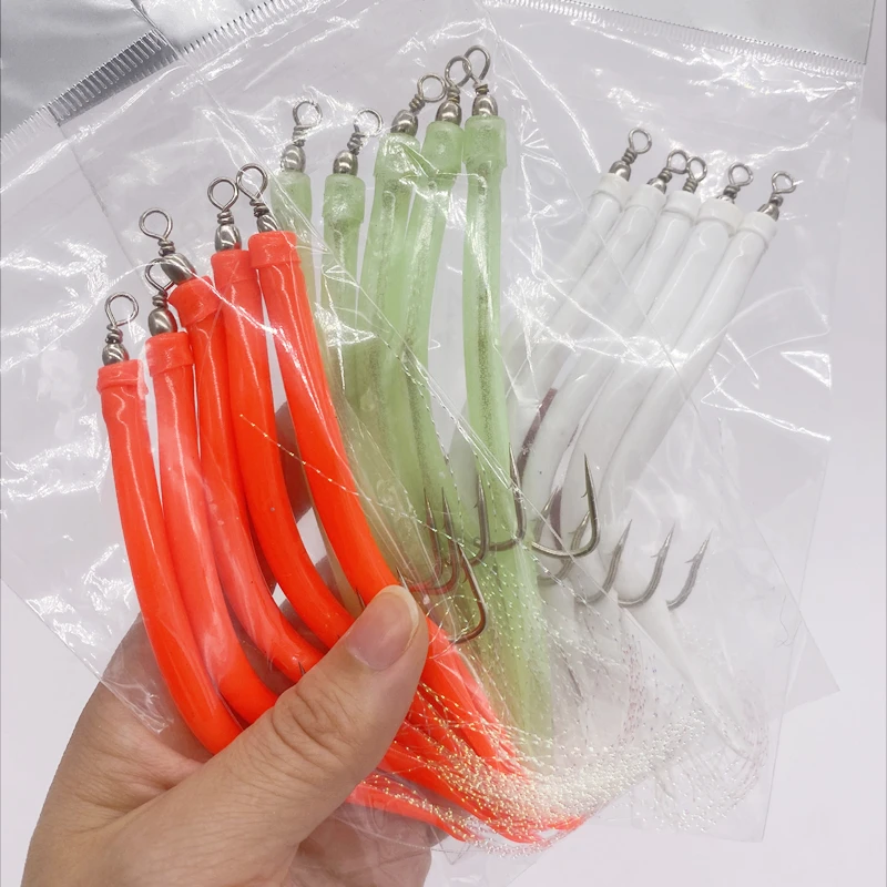 1/5Pcs CodfishFishing Eel Tube - Fishing Hook Offset recensie en prijs