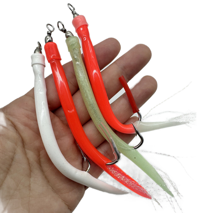 1/5Pcs CodfishFishing Eel Tube - Fishing Hook Offset recensie en prijs