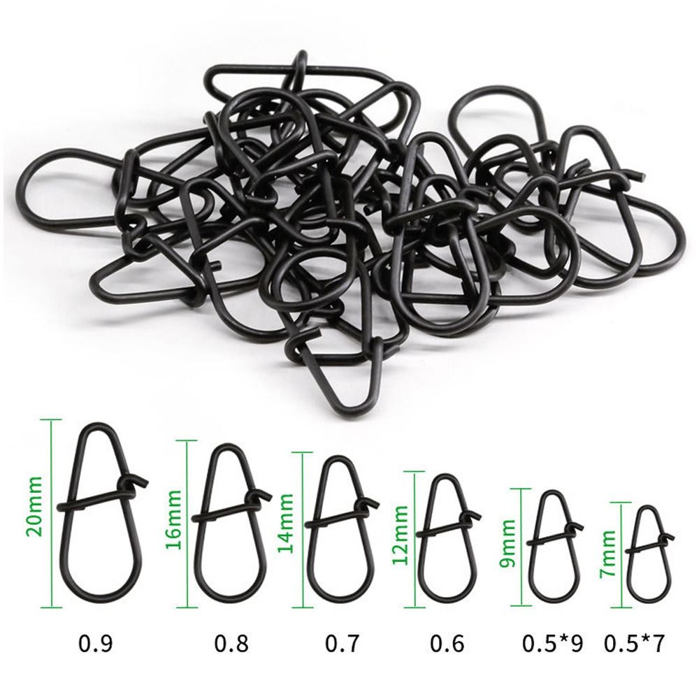 100Pcs/lot Matte black Snap Fi - Fishing Hook Stainless Steel recensie en prijs
