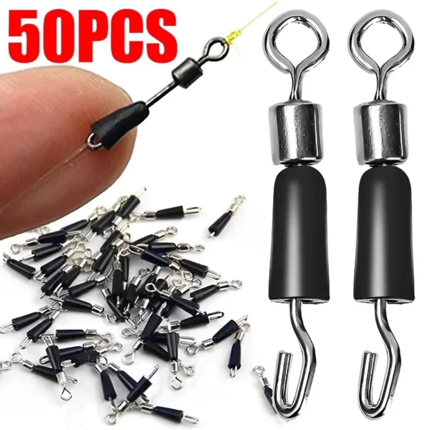 50pcs Carp Fishing Quick Chang - Fishing Hook Stainless Steel recensie en prijs