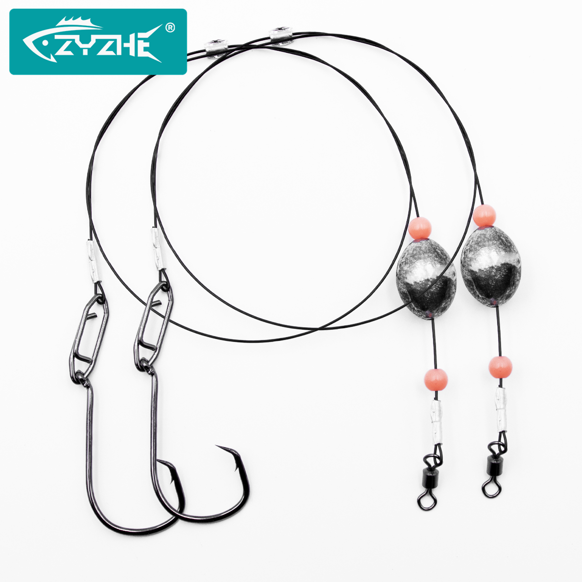 ZYZHE 2pcs Fishing Carolina Ri - Fishing Hook Circle recensie en prijs