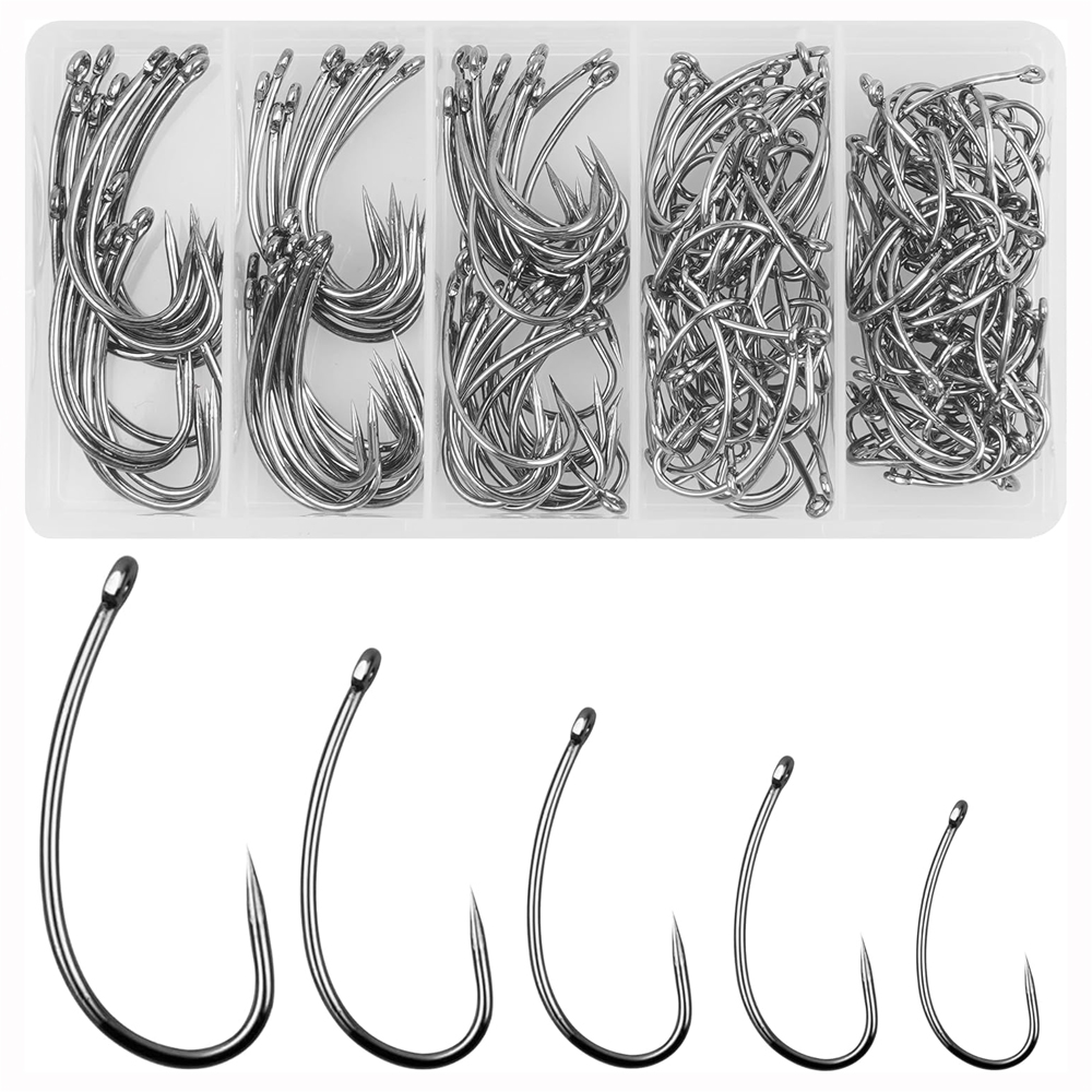 180PCS Barbless Fishing Hooks  - Fishing Hook Circle recensie en prijs