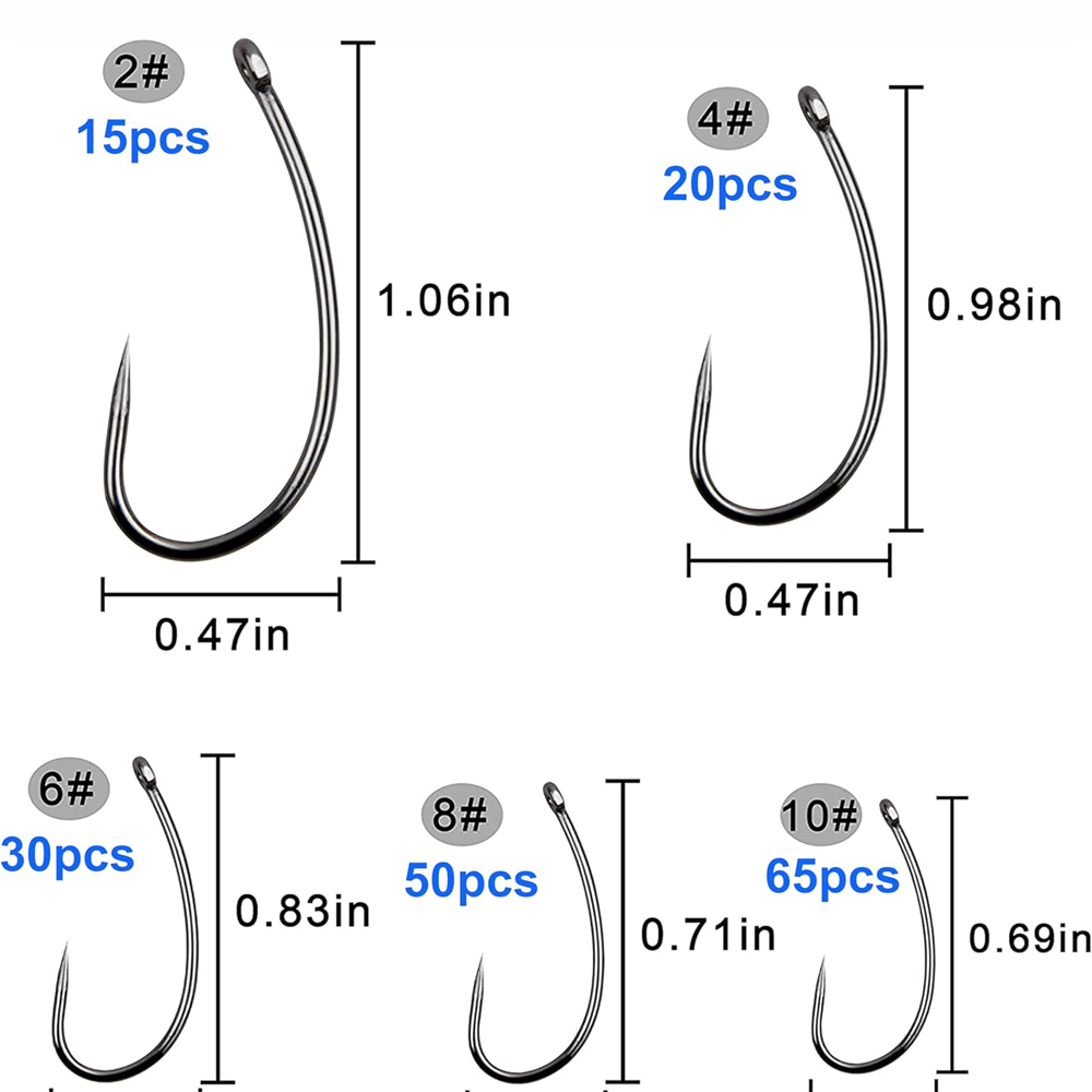 180PCS Barbless Fishing Hooks  - Fishing Hook Circle recensie en prijs