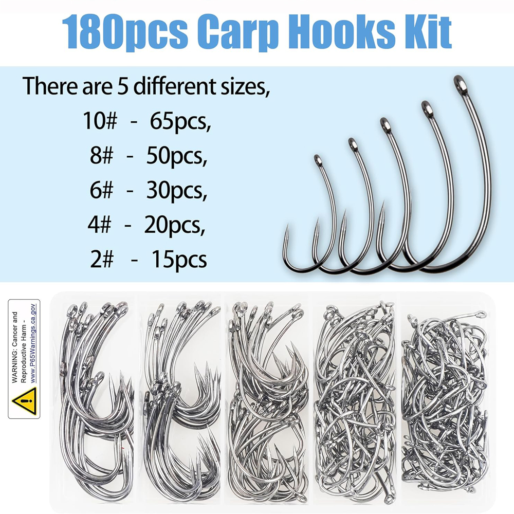 180PCS Barbless Fishing Hooks  - Fishing Hook Circle recensie en prijs