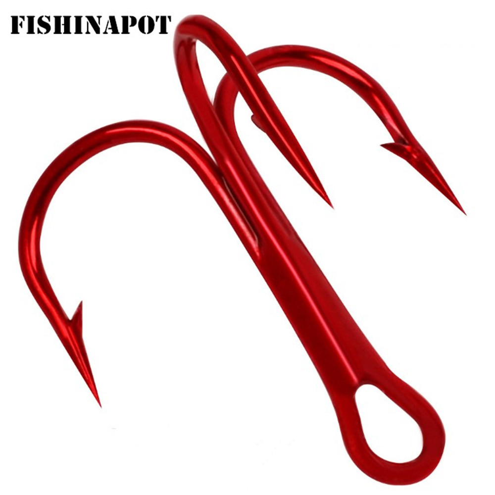 20pcs/lot Red 2/4/6/8/10# Fish - Fishing Hook Offset recensie en prijs