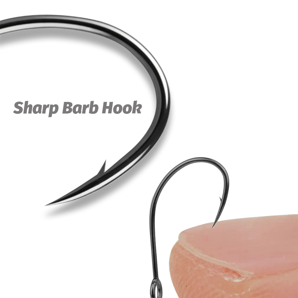 20PCS Big Ring Single Hooks 2# - Fishing Hook Circle recensie en prijs