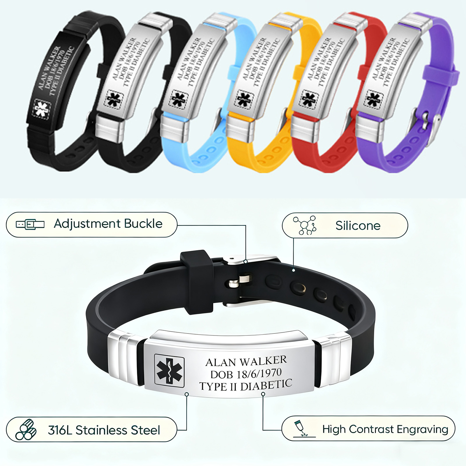 Custom Soft Silicone Bracelets - Fishing Hook recensie en prijs