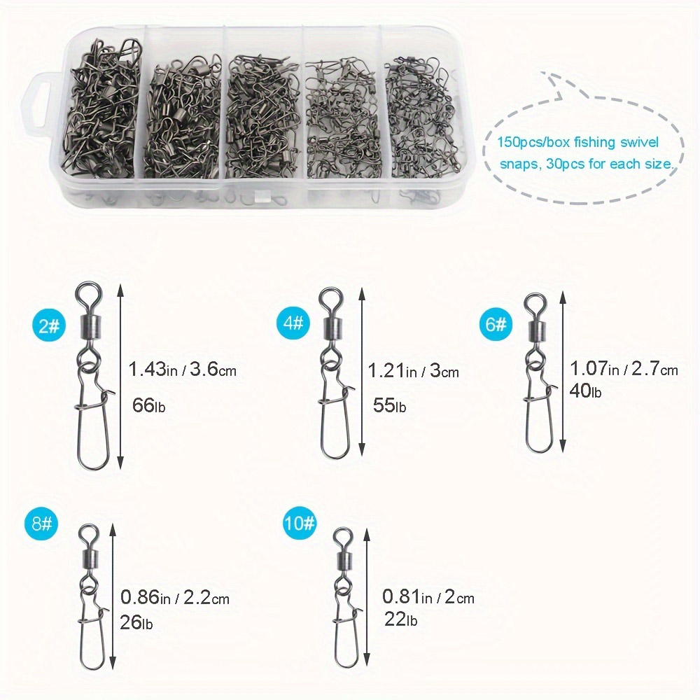 95/210 PCS Set Fishing Connect - Fishing Hook Stainless Steel recensie en prijs