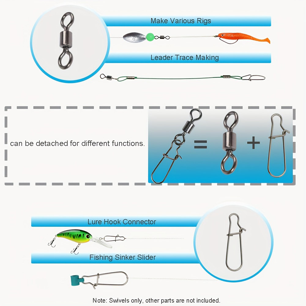 95/210 PCS Set Fishing Connect - Fishing Hook Stainless Steel recensie en prijs