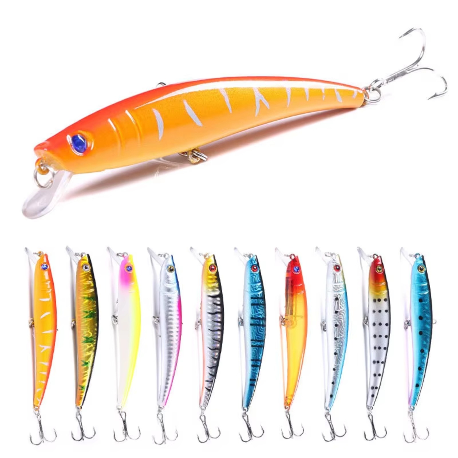 Minnow Fishing Lure 110mm 13g  - Fishing Hook Treble recensie en prijs