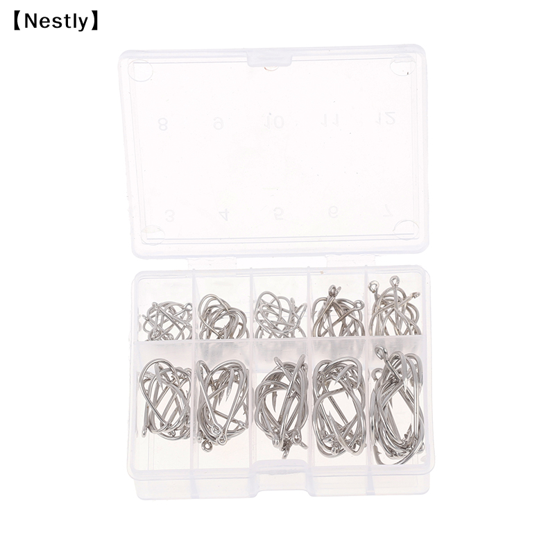 100pcs/box Fishing Hooks Carbo - Fishing Hook Circle recensie en prijs