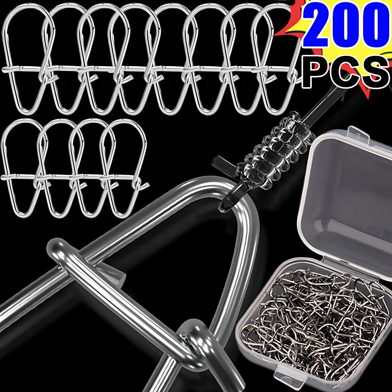 100/200PCS Stainless Steel Fis - Fishing Hook Stainless Steel recensie en prijs