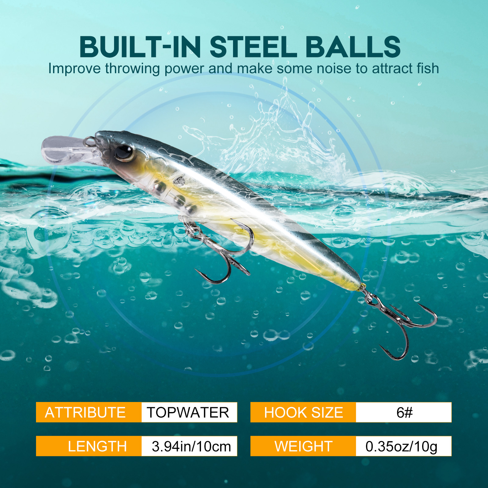 Goture Topwater Fishing Lures  - Fishing Hook Treble recensie en prijs