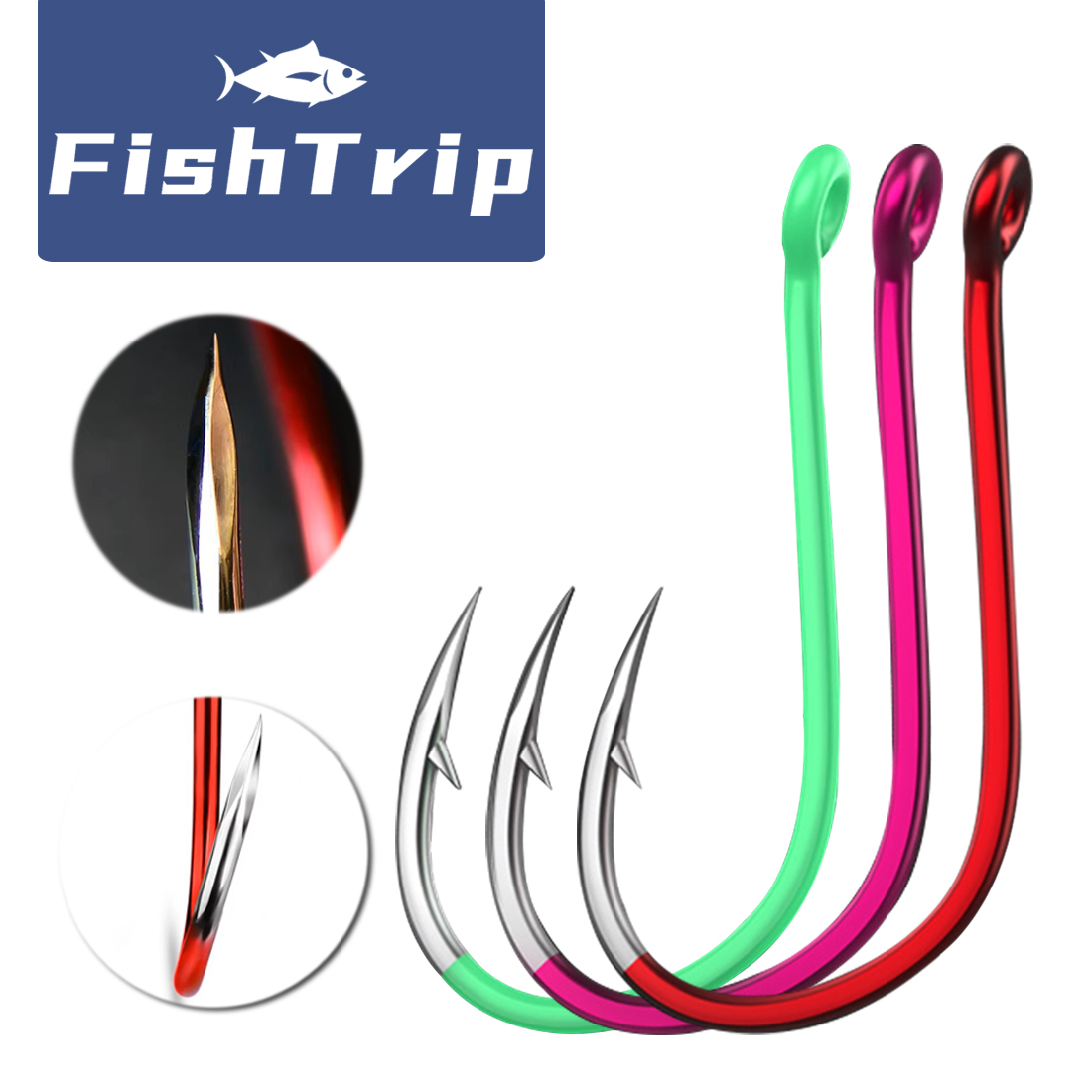 FishTrip 25Pcs Lure Fishing Ho - Fishing Hook Circle recensie en prijs