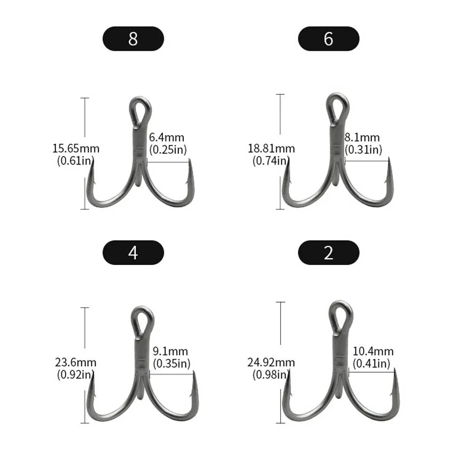 Fishing Treble Hooks High Carb - Fishing Hook Barbless recensie en prijs