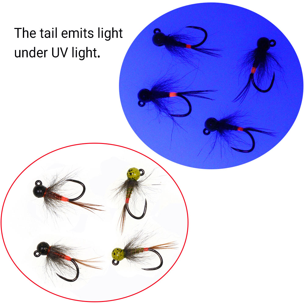 6PCS Jig Tungsten Bead Head Ny - Fishing Hook Barbless recensie en prijs