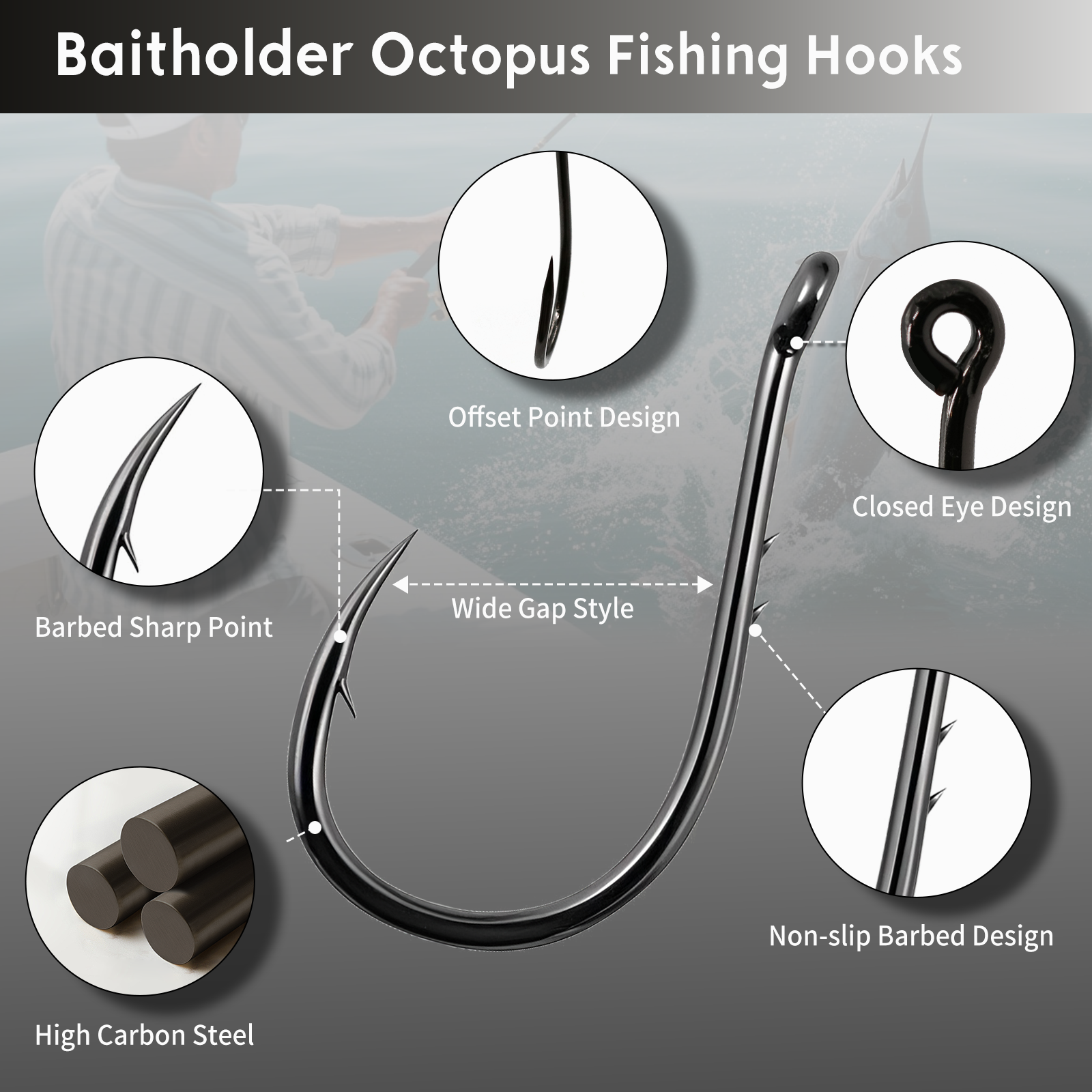 FishTrip Fishing Hook Octopus  - Fishing Hook Circle recensie en prijs