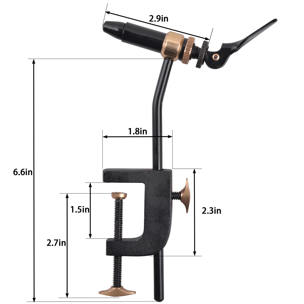 Rotary Fly Tying Vise Tool Saf - Fishing Hook Jig recensie en prijs