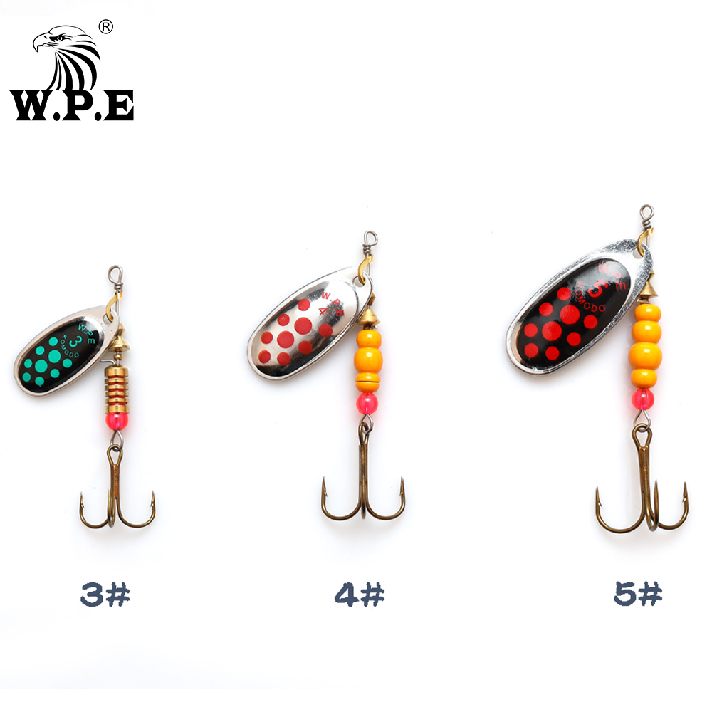 W.P.E Brand New Spinner Lure 1 - Fishing Hook Treble recensie en prijs