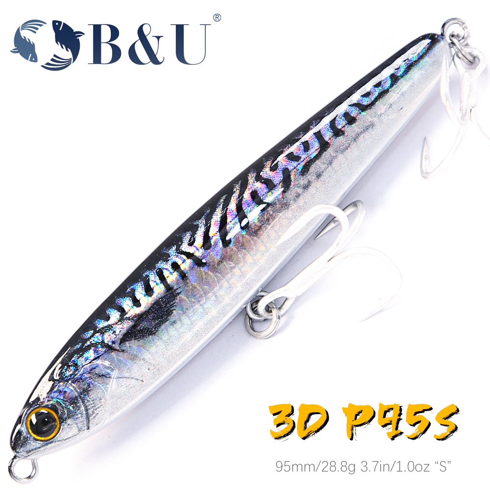 B&U Sinking Pencil Fishing Lur - Fishing Hook Treble recensie en prijs