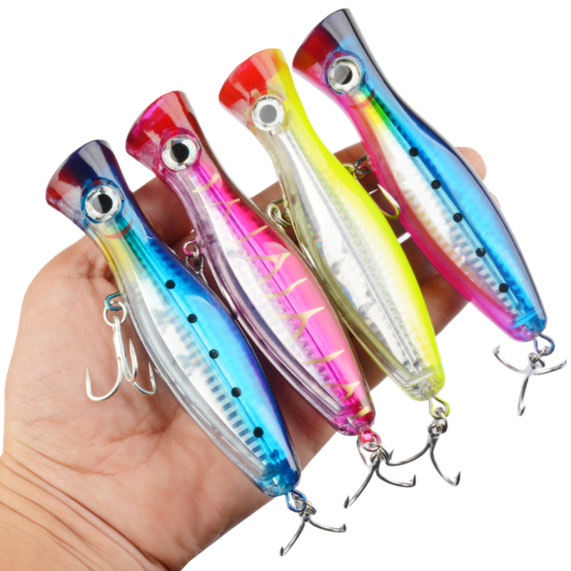 1pc 43g Big Popper Floating Wo - Fishing Hook Treble recensie en prijs