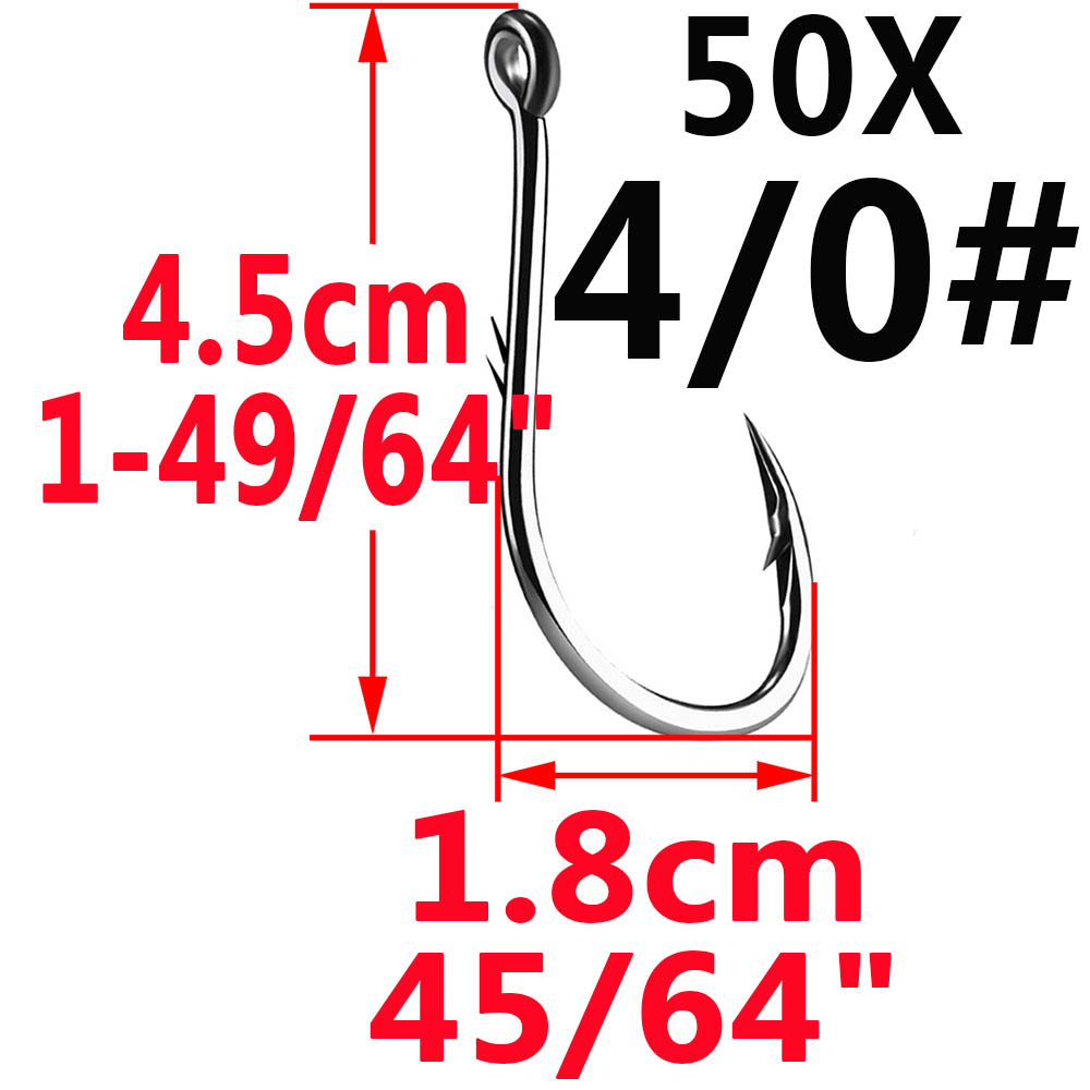 50pcs Iseama Circle Carp Eyed  - Fishing Hook Circle recensie en prijs