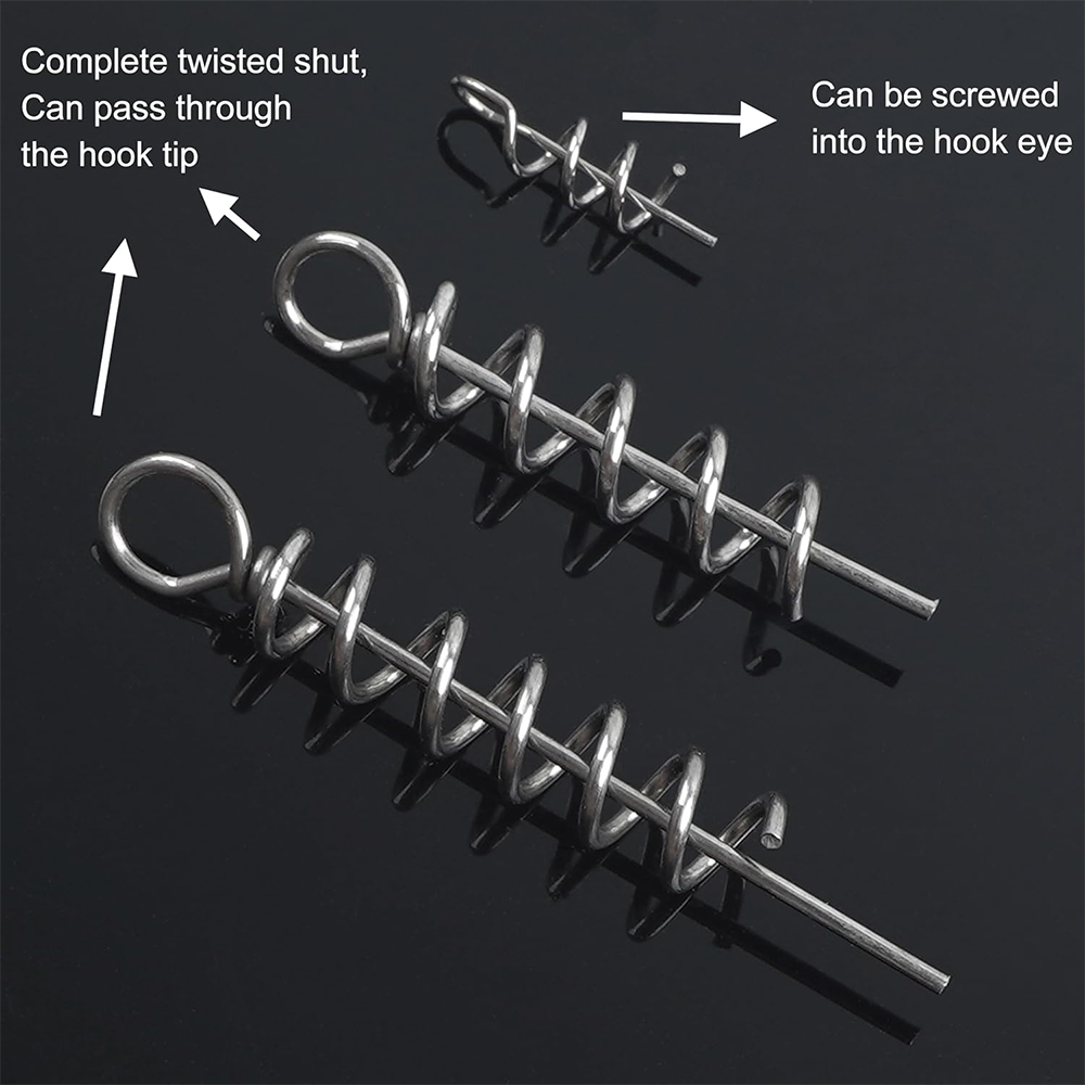 50Pcs Spring Twist Lock Fishin - Fishing Hook Stainless Steel recensie en prijs