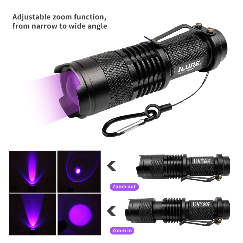 Mini UV Flashlight 395nm Ultra - Fishing Hook Jig recensie en prijs