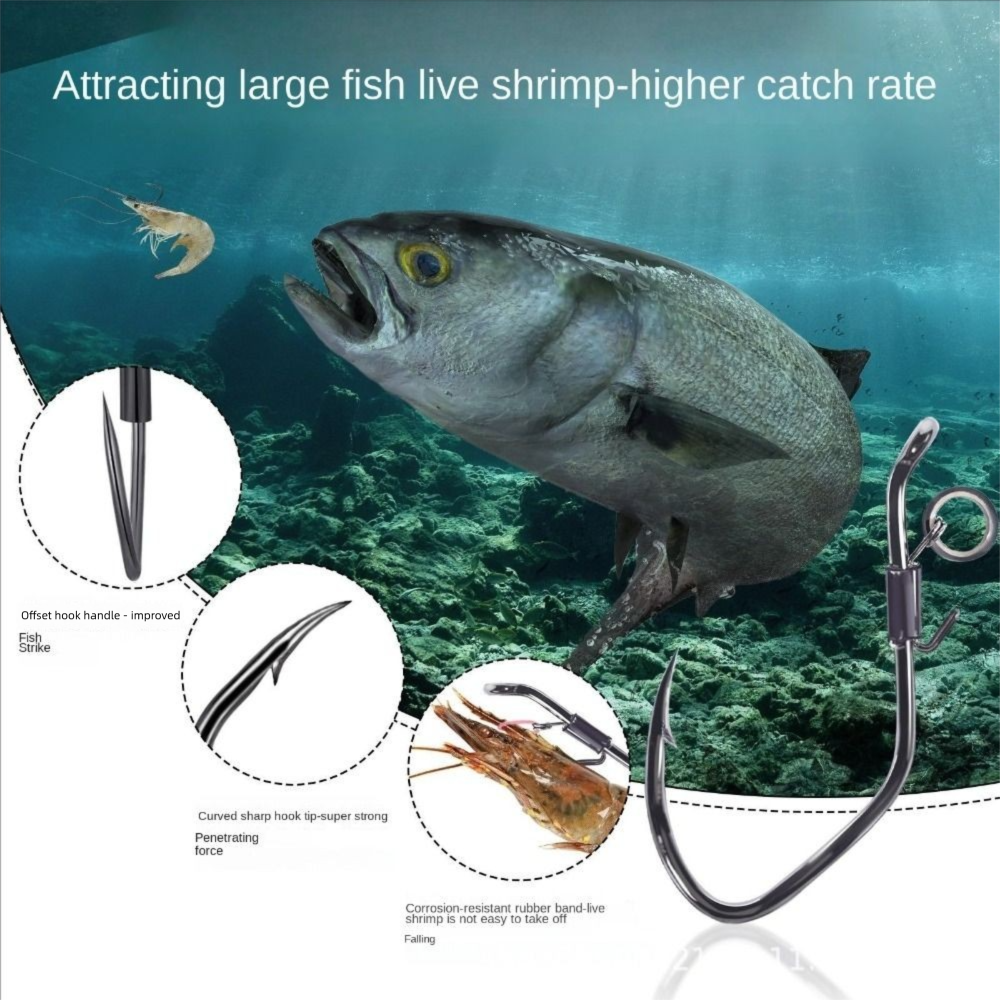 10pcs Pickerel Live Shrimp Bai - Fishing Hook Weedless recensie en prijs