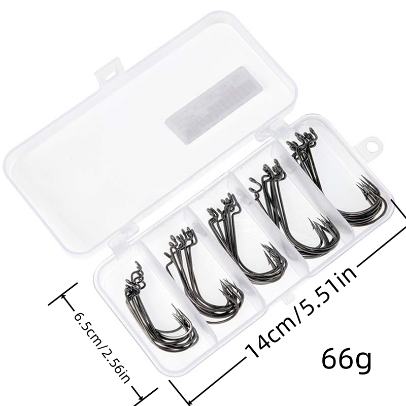 50Pcs/Box High Carbon Steel Fi - Fishing Hook Stainless Steel recensie en prijs