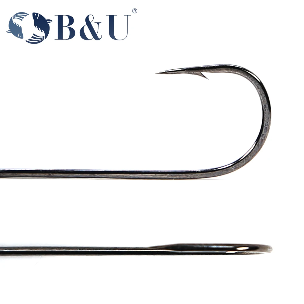 B&U 20pcs Fishing hook big eye - Fishing Hook Barbless recensie en prijs