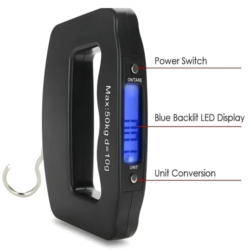 50kg/10g Travel Luggage Scale  - Fishing Hook recensie en prijs