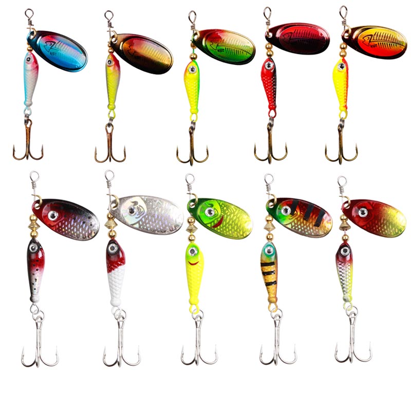 10pcs/Set Spinner Lures 9.1g 7 - Fishing Hook Treble recensie en prijs