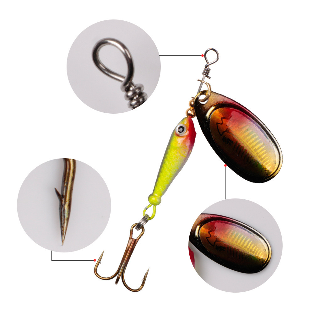 10pcs/Set Spinner Lures 9.1g 7 - Fishing Hook Treble recensie en prijs