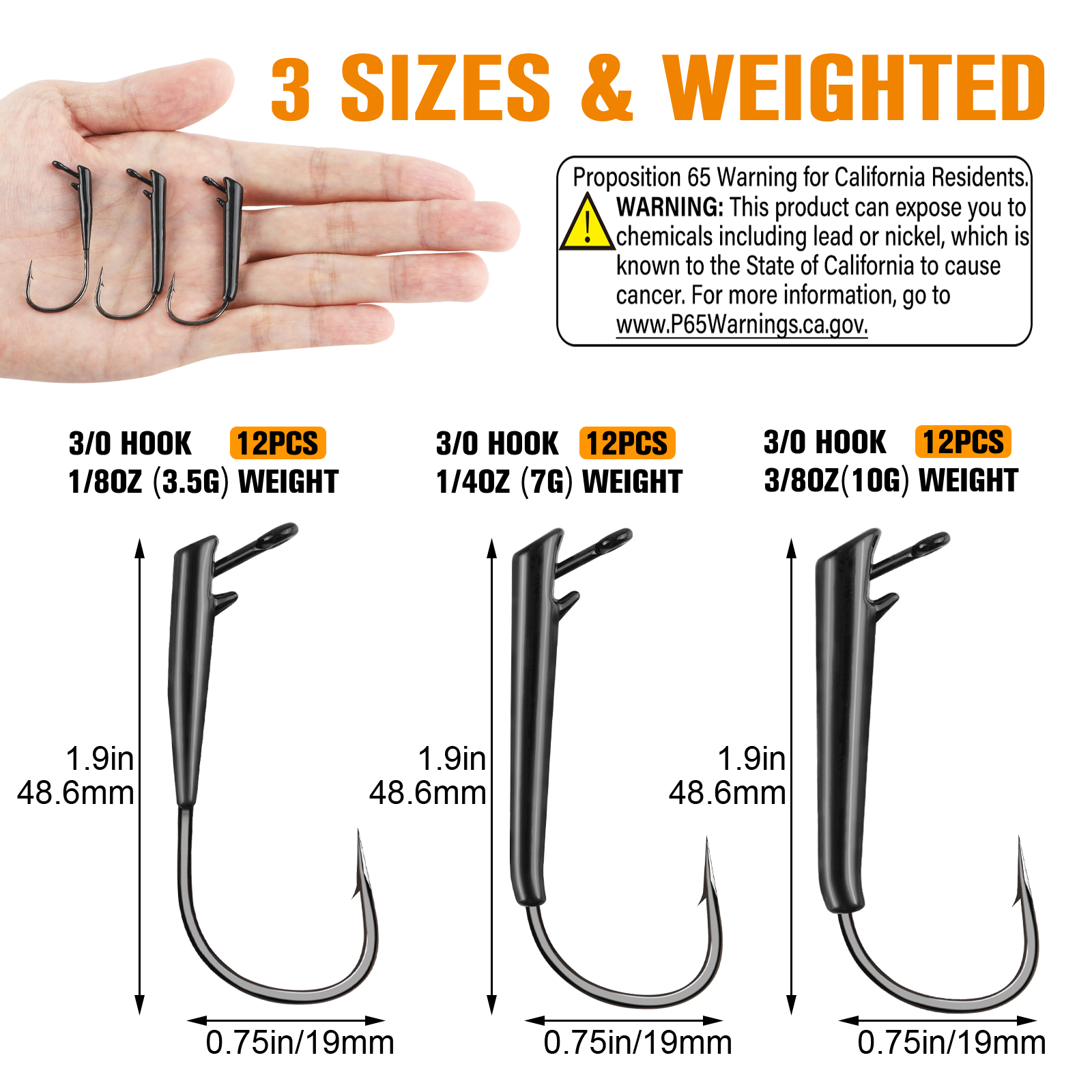 Dovesun 12PCS Ozark Rig Fishin - Fishing Hook Weedless recensie en prijs