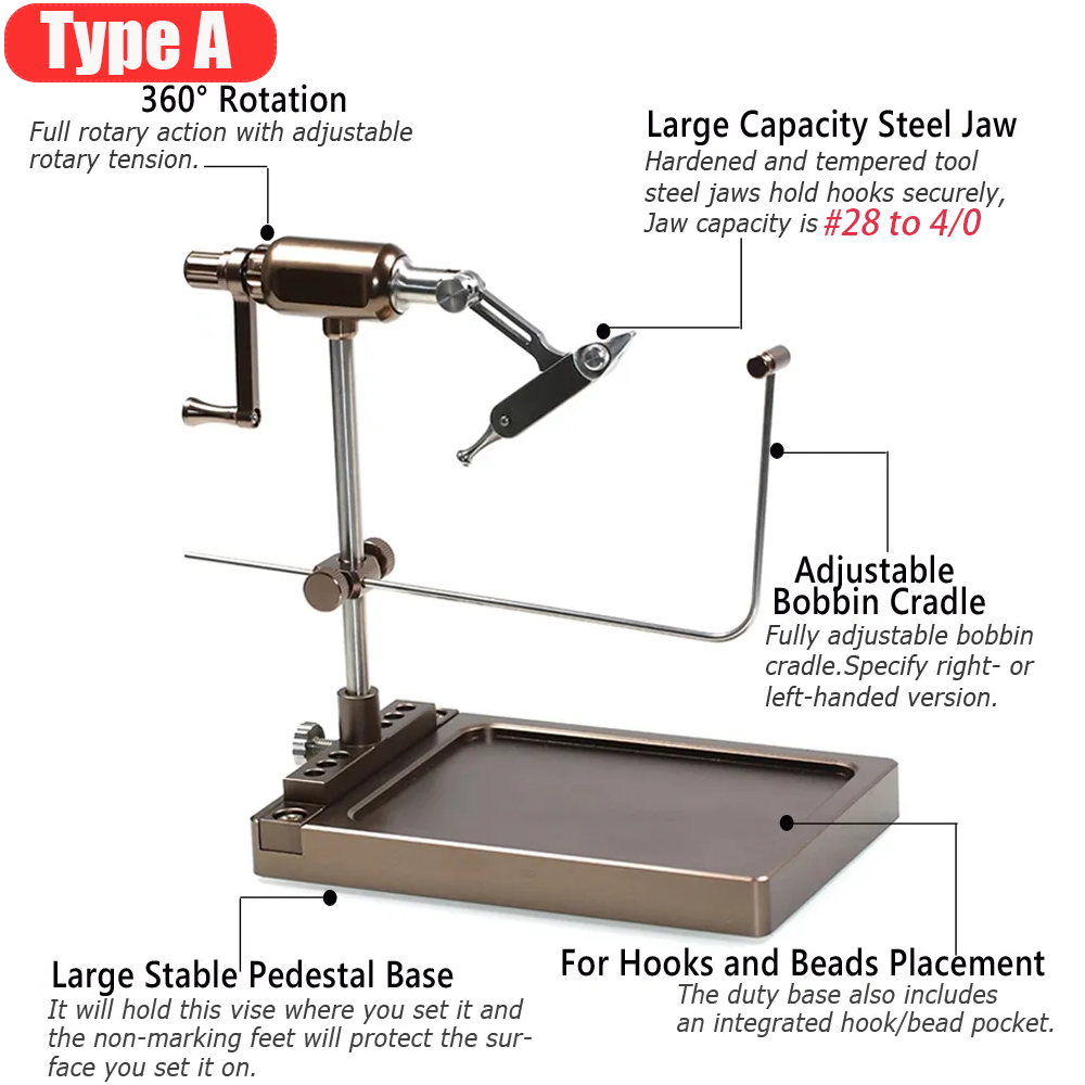 Wifreo 360° Rotation Fly Tying - Fishing Hook Jig recensie en prijs