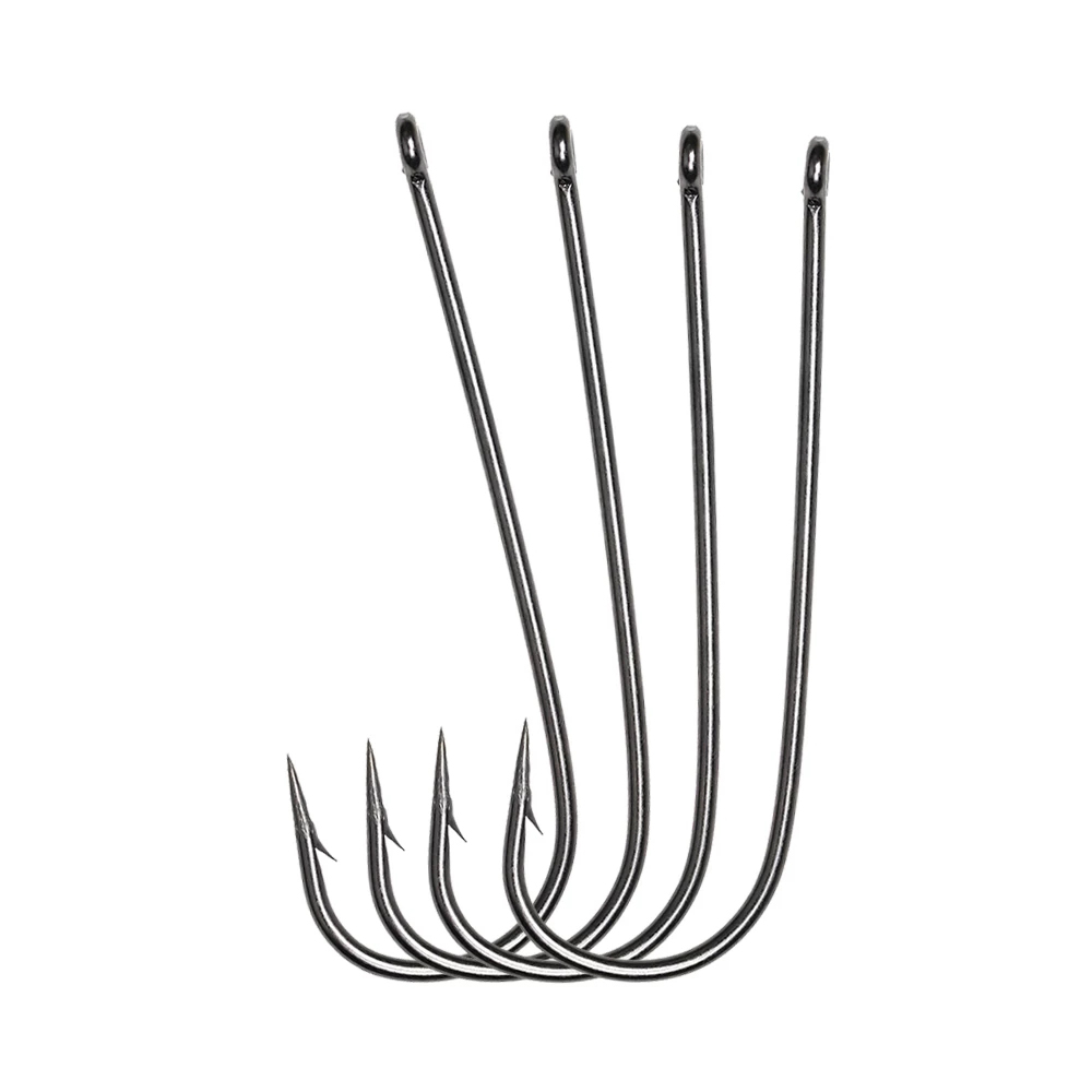 ICERIO 100PCS 16# - 3/0 Long S - Fishing Hook Barbless recensie en prijs