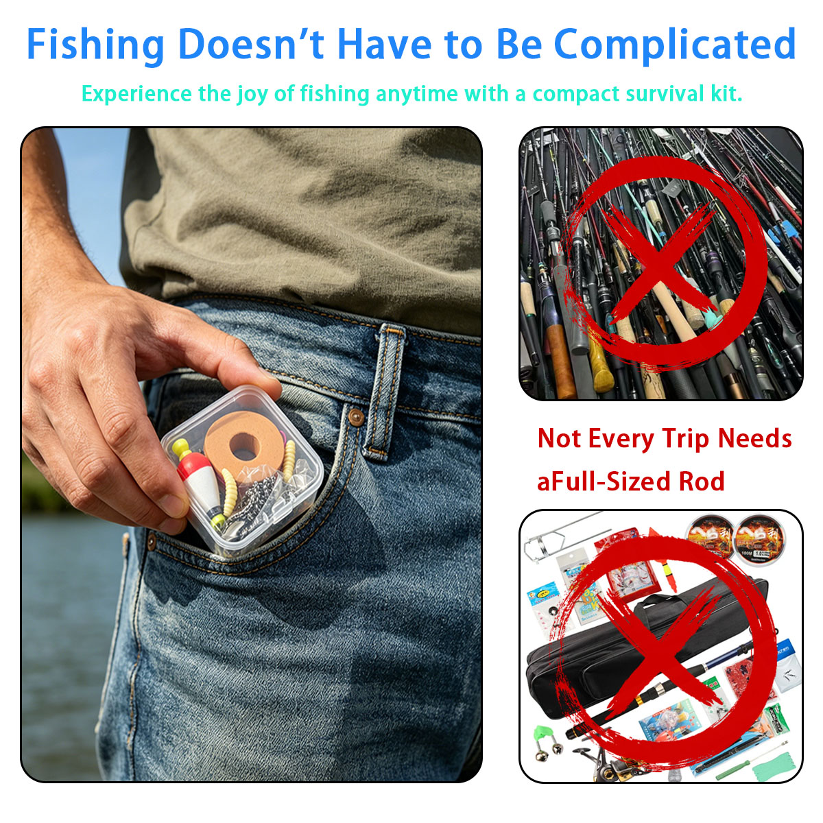 Portable Emergency Fishing Gea - Fishing Hook Box recensie en prijs
