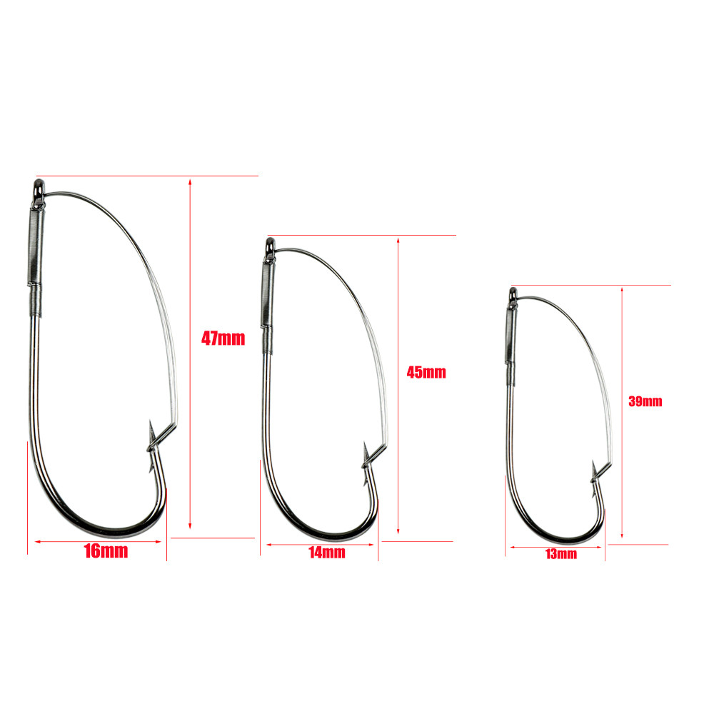 10Pcs/box Fishing Wacky Weedle - Fishing Hook Weedless recensie en prijs