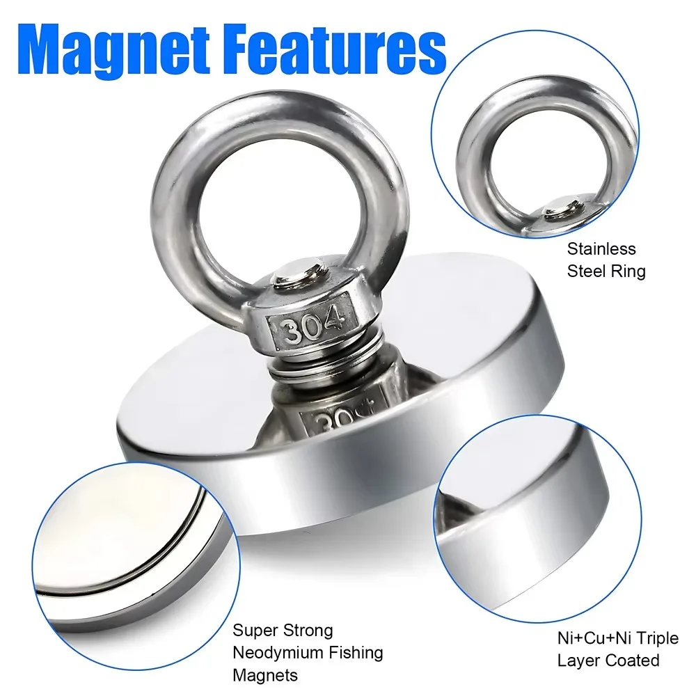 D16~D42mm Super Strong Neodymi - Fishing Hook Stainless Steel recensie en prijs