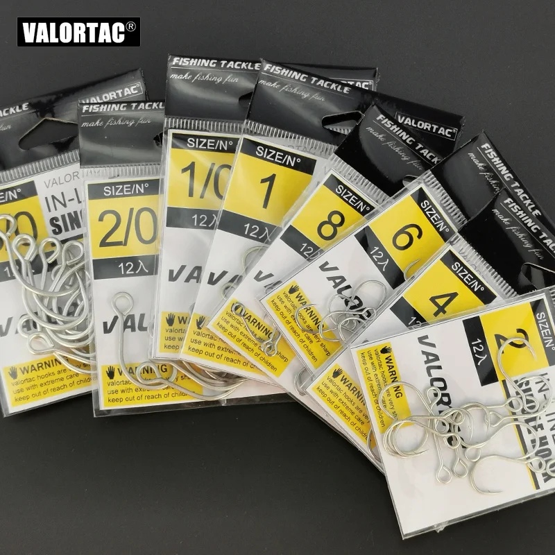 12pcs/pack  Inline Fishing Hoo - Fishing Hook Offset recensie en prijs