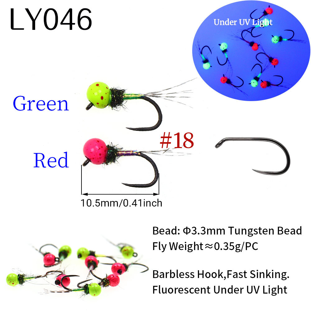 6PCS Fast Sinking Perdigon Eur - Fishing Hook Barbless recensie en prijs