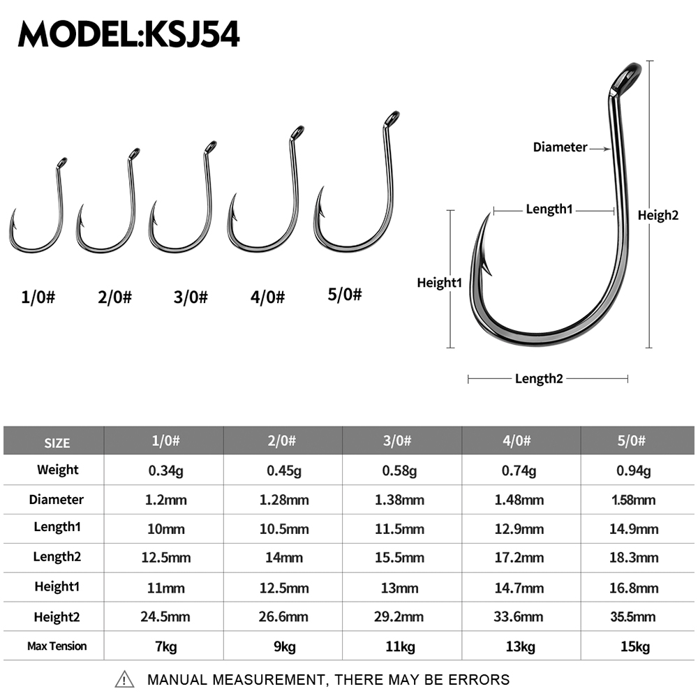 KATYUSHA  100PCS J Hooks 1/0-2 - Fishing Hook Barbless recensie en prijs