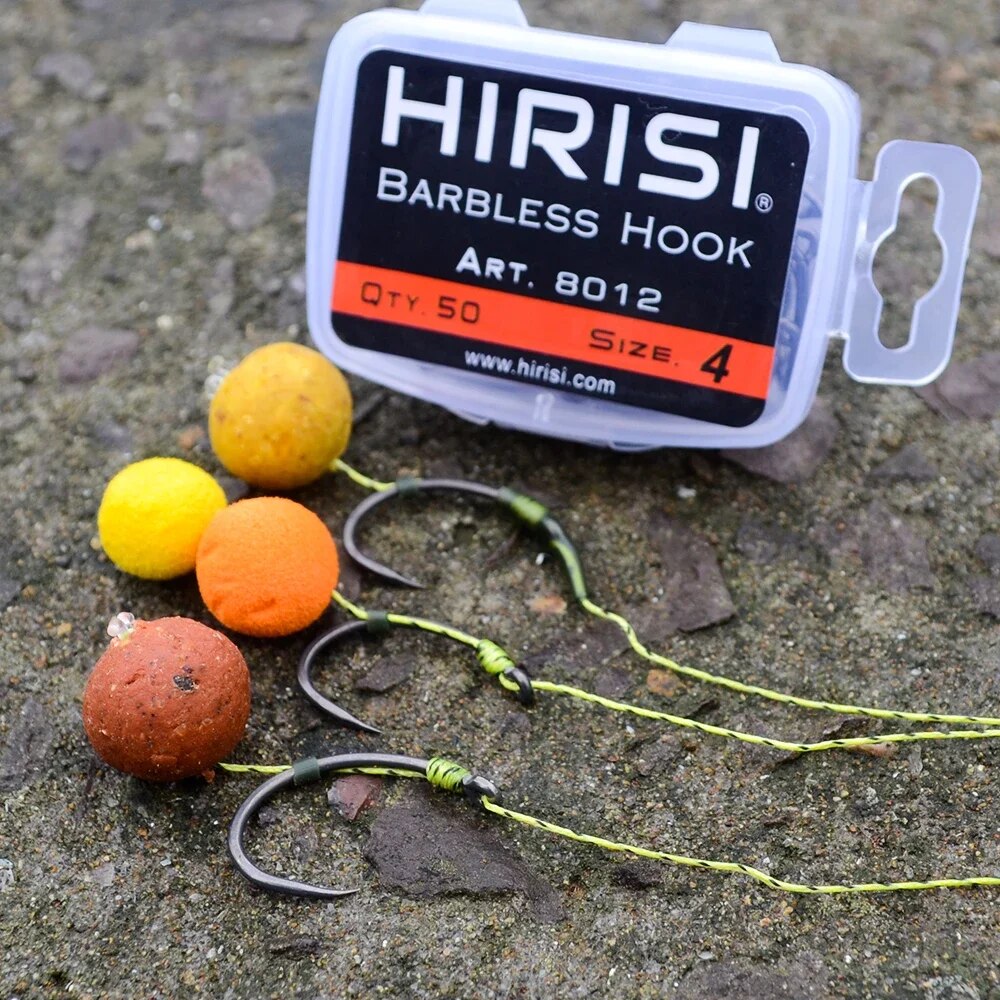 Hirisi 50pcs Coating High Carb - Fishing Hook Barbless recensie en prijs
