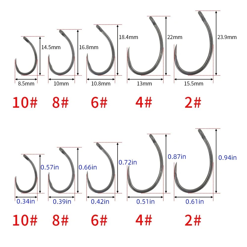 Hirisi 50pcs Coating High Carb - Fishing Hook Barbless recensie en prijs
