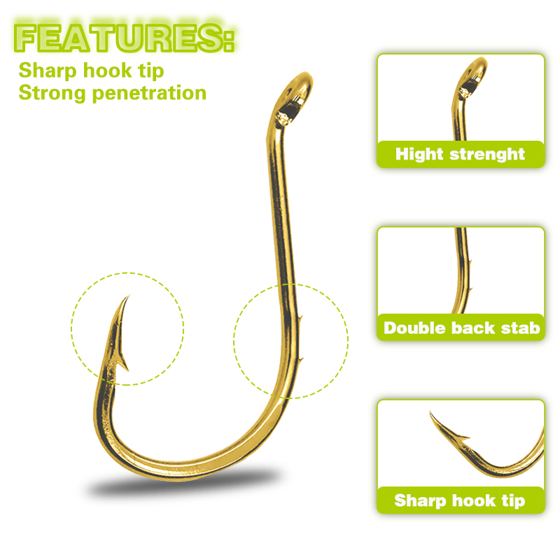 50pcs Fishing Octopus Hooks, S - Fishing Hook Circle recensie en prijs