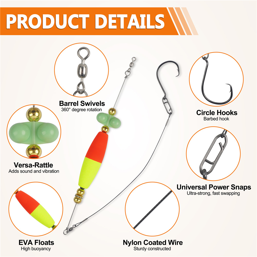 2pcs Catfish hooks with Peg Fl - Fishing Hook Circle recensie en prijs