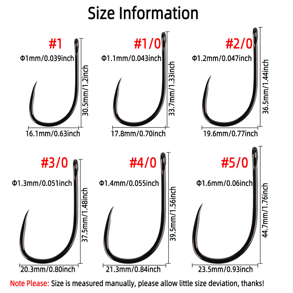 20pcs #1 1/0 2/0 3/0 4/0 5/0 S - Fishing Hook Barbless recensie en prijs